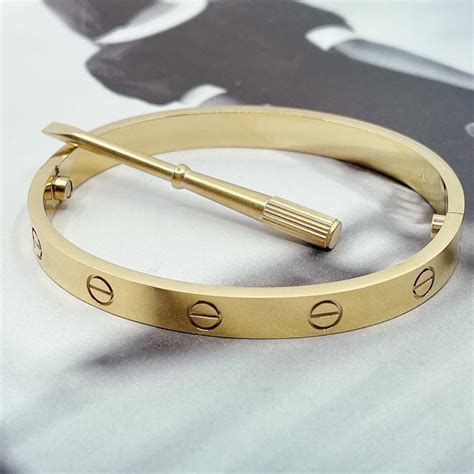 real gold cartier bracelet dupe|cartier bracelet knockoff.